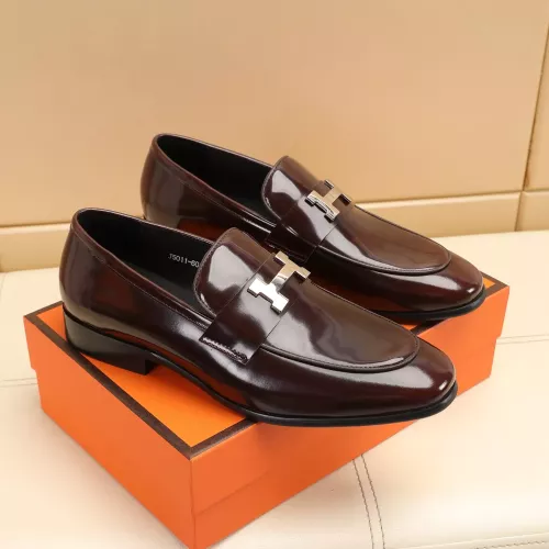 Replica Hermes Leather Shoes For Men #1348028 $88.00 USD for Wholesale
