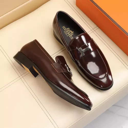 Replica Hermes Leather Shoes For Men #1348028 $88.00 USD for Wholesale