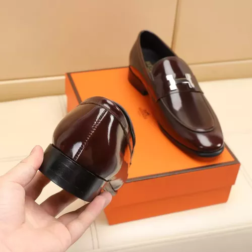 Replica Hermes Leather Shoes For Men #1348028 $88.00 USD for Wholesale
