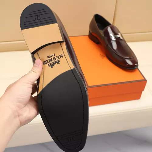 Replica Hermes Leather Shoes For Men #1348028 $88.00 USD for Wholesale