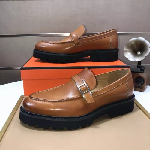 Replica Hermes Leather Shoes For Men #1348049 $102.00 USD for Wholesale