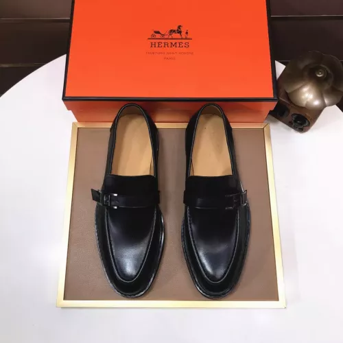 Replica Hermes Leather Shoes For Men #1348051 $102.00 USD for Wholesale