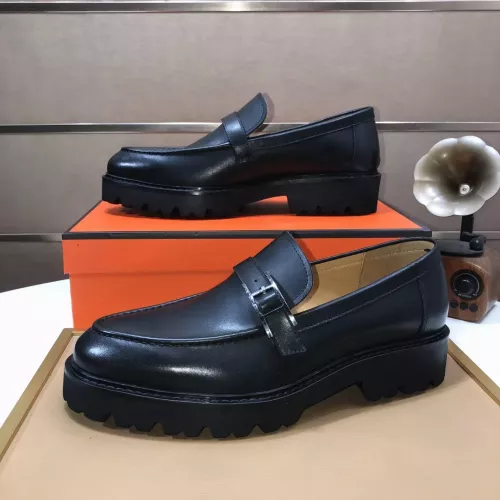 Replica Hermes Leather Shoes For Men #1348051 $102.00 USD for Wholesale