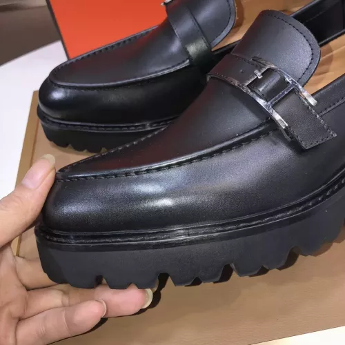 Replica Hermes Leather Shoes For Men #1348051 $102.00 USD for Wholesale