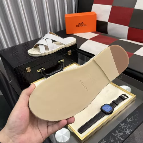 Replica Hermes Slippers For Men #1348348 $64.00 USD for Wholesale
