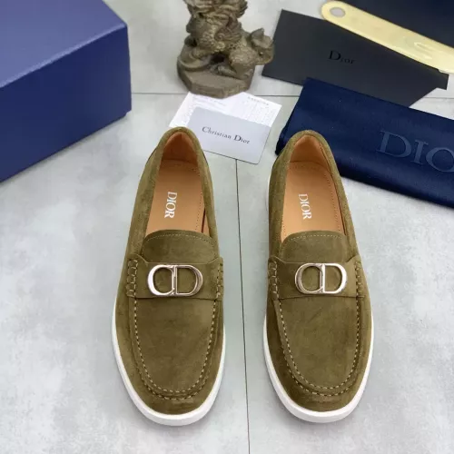 Replica Christian Dior Leather Shoes For Men #1348357 $102.00 USD for Wholesale