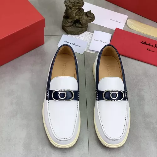 Replica Salvatore Ferragamo Leather Shoes For Men #1348365 $105.00 USD for Wholesale