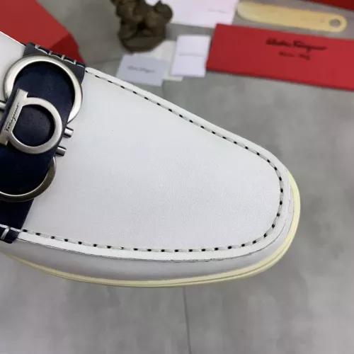 Replica Salvatore Ferragamo Leather Shoes For Men #1348365 $105.00 USD for Wholesale