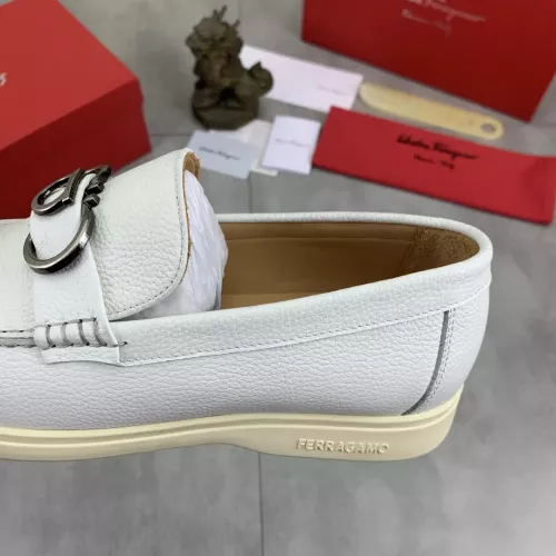 Replica Salvatore Ferragamo Leather Shoes For Men #1348366 $105.00 USD for Wholesale