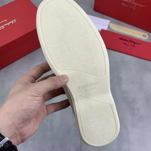 Replica Salvatore Ferragamo Leather Shoes For Men #1348366 $105.00 USD for Wholesale