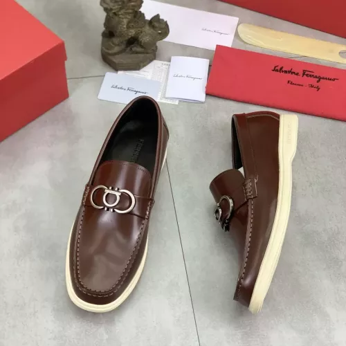 Cheap Salvatore Ferragamo Leather Shoes For Men #1348367, $$105.00 USD On Salvatore Ferragamo Leather Shoes