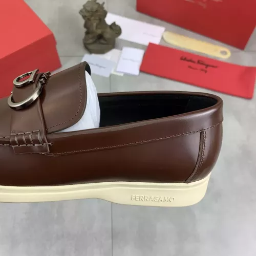 Replica Salvatore Ferragamo Leather Shoes For Men #1348367 $105.00 USD for Wholesale