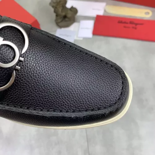 Replica Salvatore Ferragamo Leather Shoes For Men #1348368 $105.00 USD for Wholesale