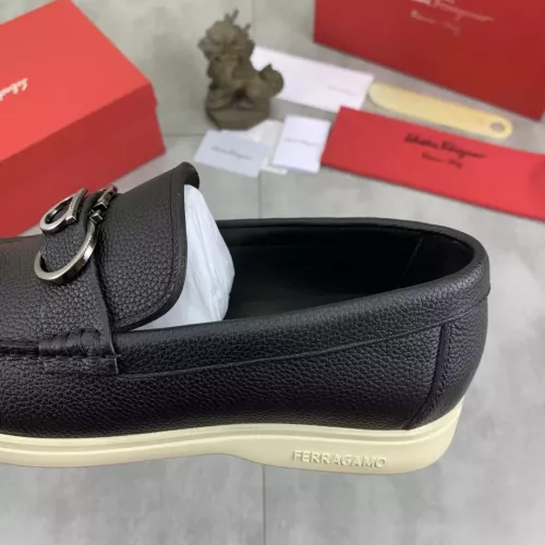 Replica Salvatore Ferragamo Leather Shoes For Men #1348368 $105.00 USD for Wholesale