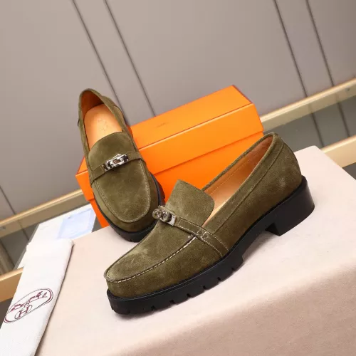 Cheap Hermes Leather Shoes For Men #1348369, $$85.00 USD On Hermes Leather Shoes