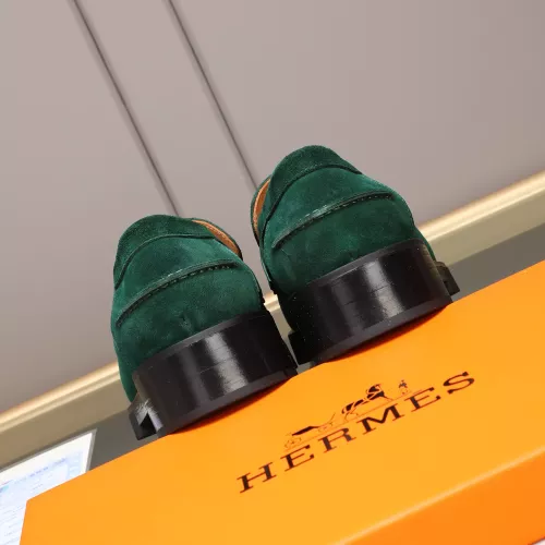 Replica Hermes Leather Shoes For Men #1348375 $85.00 USD for Wholesale