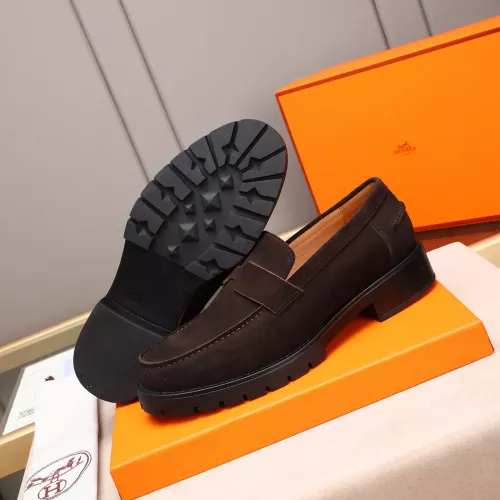 Replica Hermes Leather Shoes For Men #1348376 $85.00 USD for Wholesale