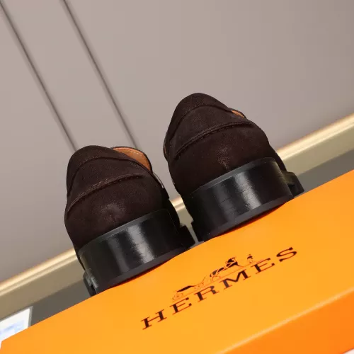 Replica Hermes Leather Shoes For Men #1348376 $85.00 USD for Wholesale
