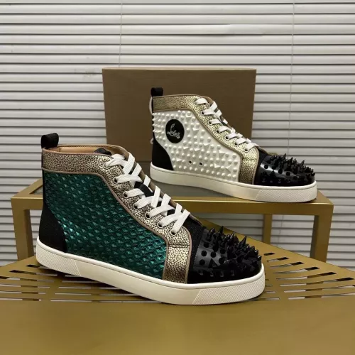 Cheap Christian Louboutin High Top Shoes For Men #1348431, $$98.00 USD On Christian Louboutin High Top Shoes
