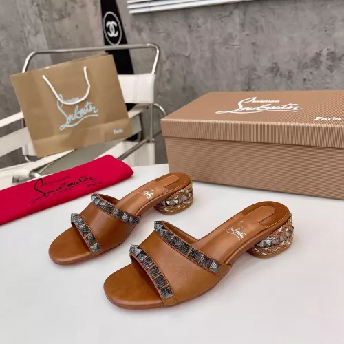 Cheap Christian Louboutin CL Slippers For Women #1348508, $$98.00 USD On Christian Louboutin CL Slippers