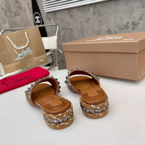 Replica Christian Louboutin CL Slippers For Women #1348508 $98.00 USD for Wholesale