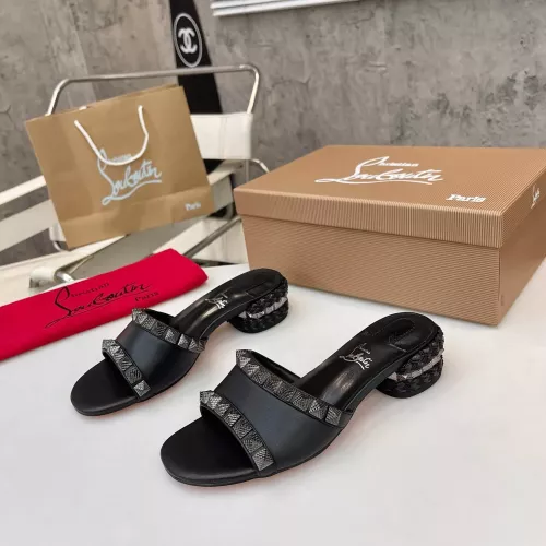 Cheap Christian Louboutin CL Slippers For Women #1348509, $$98.00 USD On Christian Louboutin CL Slippers