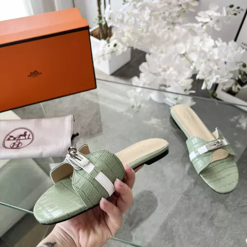 Replica Hermes Slippers For Women #1348607 $82.00 USD for Wholesale