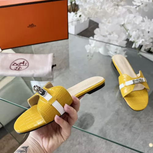 Replica Hermes Slippers For Women #1348608 $82.00 USD for Wholesale