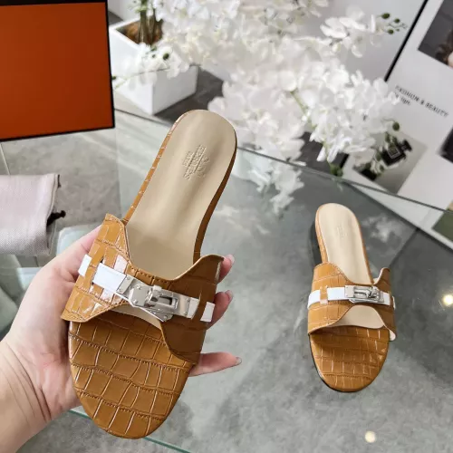 Replica Hermes Slippers For Women #1348609 $82.00 USD for Wholesale