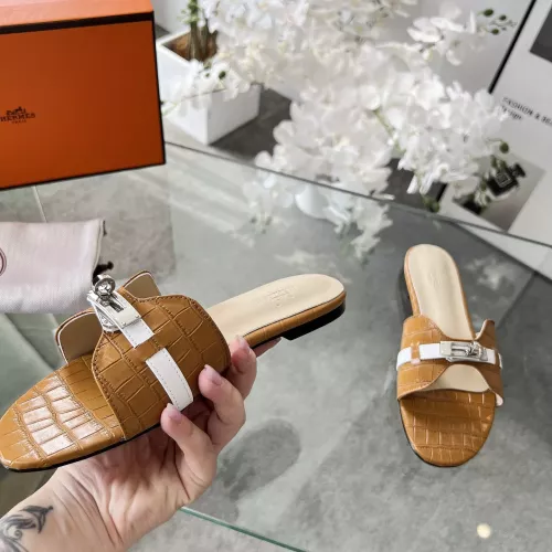 Replica Hermes Slippers For Women #1348609 $82.00 USD for Wholesale