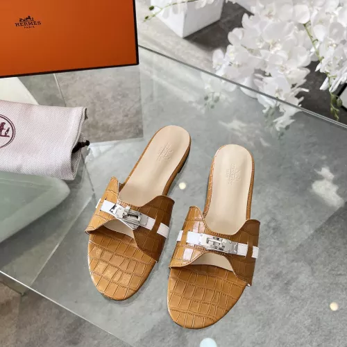 Replica Hermes Slippers For Women #1348609 $82.00 USD for Wholesale