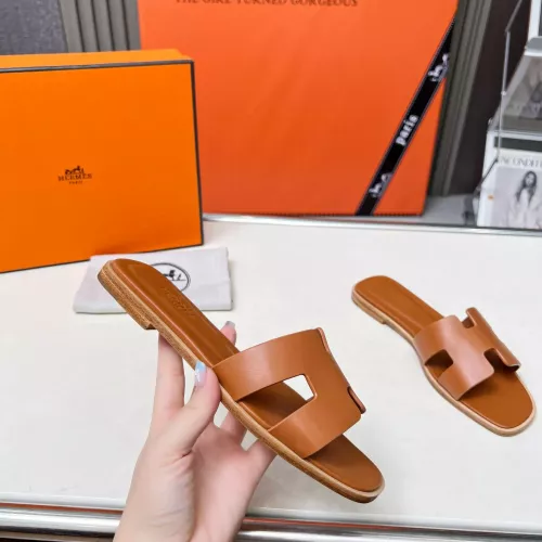 Replica Hermes Slippers For Women #1348692 $80.00 USD for Wholesale