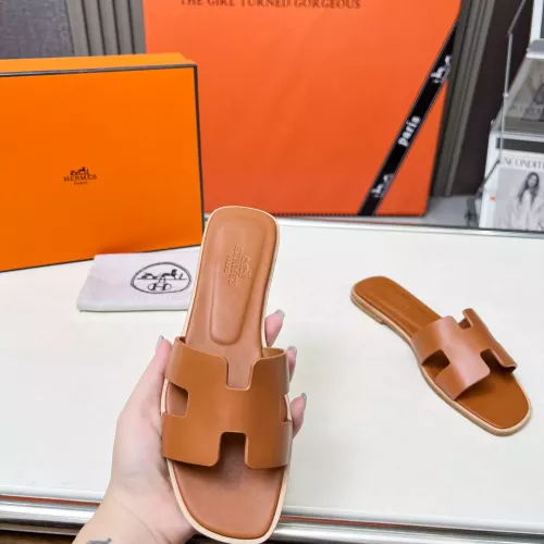 Replica Hermes Slippers For Women #1348692 $80.00 USD for Wholesale