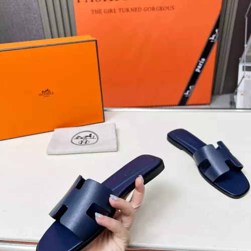 Replica Hermes Slippers For Women #1348700 $80.00 USD for Wholesale