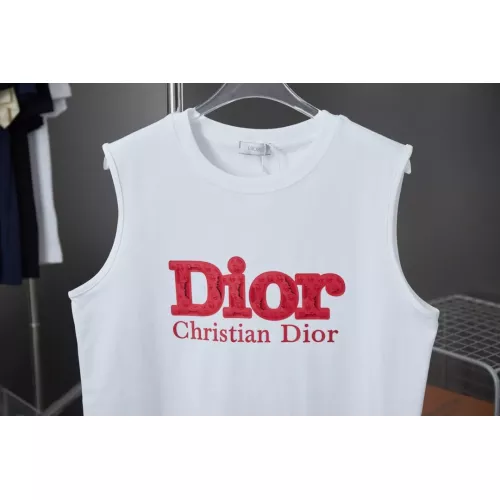 Replica Christian Dior T-Shirts Sleeveless For Unisex #1348768 $34.00 USD for Wholesale