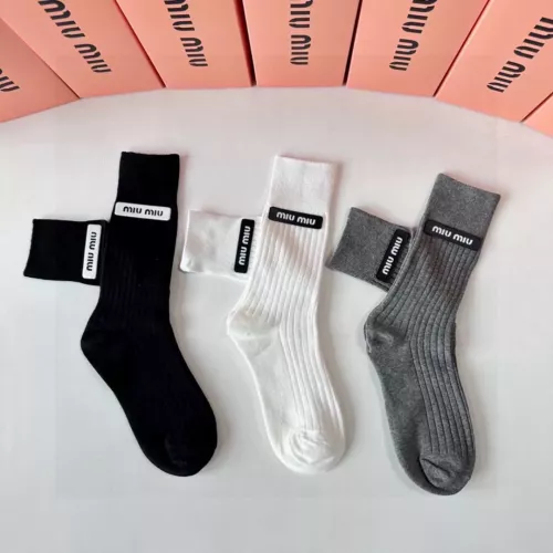 Replica MIU MIU Socks #1349592 $32.00 USD for Wholesale