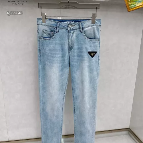 Replica Prada Jeans For Men #1350402 $48.00 USD for Wholesale