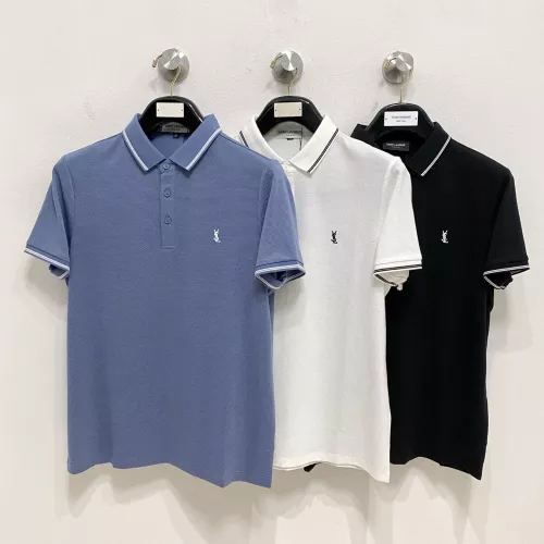 Replica Yves Saint Laurent YSL T-shirts Short Sleeved For Men #1350663 $76.00 USD for Wholesale