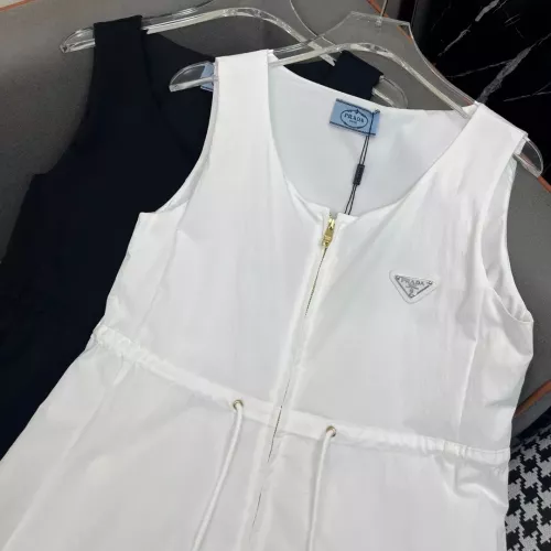 Replica Prada Dresses Sleeveless For Women #1350851 $100.00 USD for Wholesale