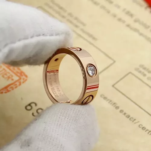 Replica Cartier Rings In Rose Gold For Unisex #1350871 $23.00 USD for Wholesale
