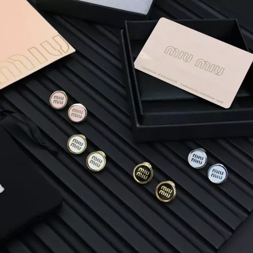 Replica MIU MIU Earrings For Women #1350882 $27.00 USD for Wholesale