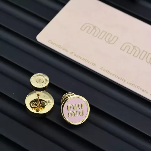 Replica MIU MIU Earrings For Women #1350883 $27.00 USD for Wholesale