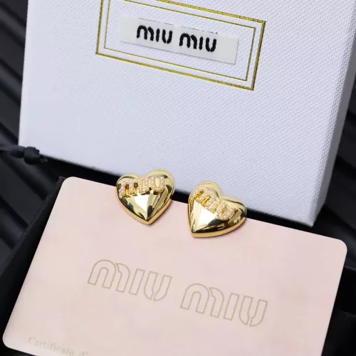 Replica MIU MIU Earrings For Women #1350889 $25.00 USD for Wholesale