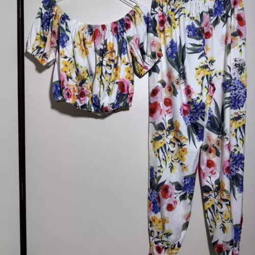 Cheap Dolce &amp; Gabbana D&amp;G Tracksuits Short Sleeved For Women #1350892, $$100.00 USD On Dolce &amp; Gabbana D&amp;G Tracksuits