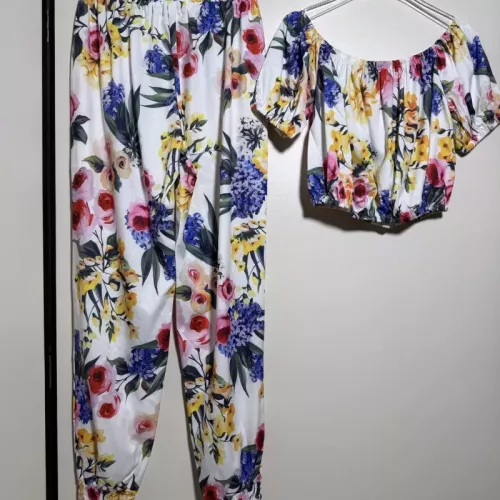Replica Dolce & Gabbana D&G Tracksuits Short Sleeved For Women #1350892 $100.00 USD for Wholesale