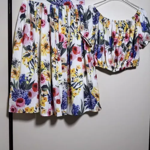 Replica Dolce & Gabbana D&G Tracksuits Short Sleeved For Women #1350895 $102.00 USD for Wholesale