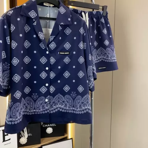 Replica MIU MIU Tracksuits Short Sleeved For Women #1350970 $80.00 USD for Wholesale