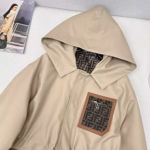 Replica Fendi Coat Long Sleeved For Women #1351034 $108.00 USD for Wholesale