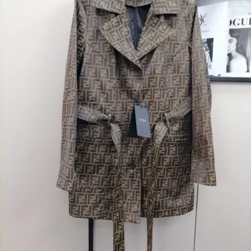Cheap Fendi Coat Long Sleeved For Women #1351036, $$105.00 USD On Fendi Coat