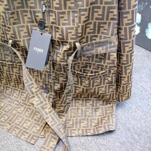 Replica Fendi Coat Long Sleeved For Women #1351036 $105.00 USD for Wholesale